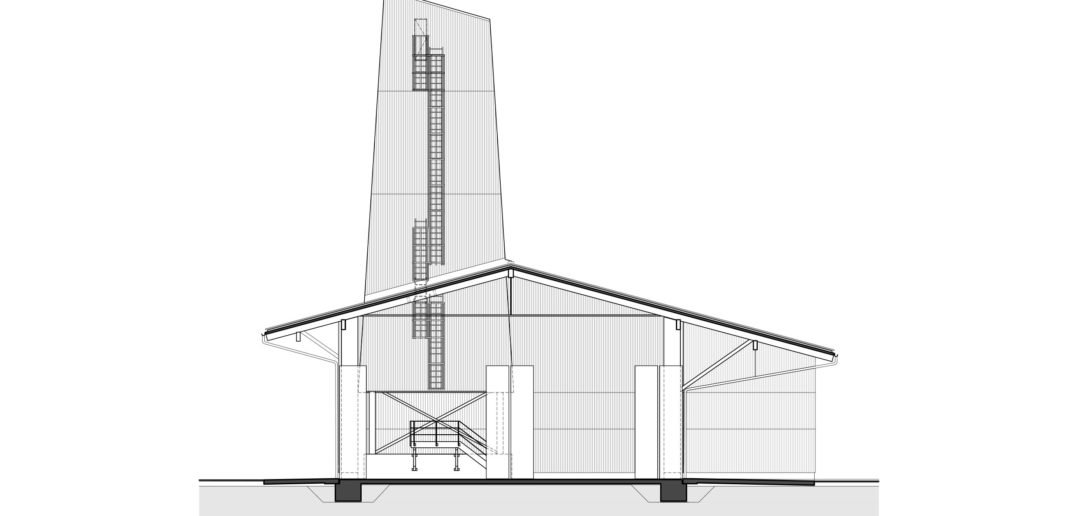 Werkhof Sissach, Querschnitt © VOSS Architects/ Ebeling Architekten