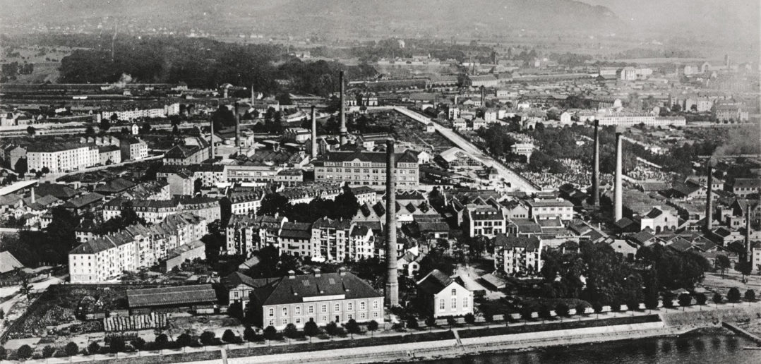 Das Klybeck zu Beginn des 20. Jahrhunderts © Walter Mittelholzer