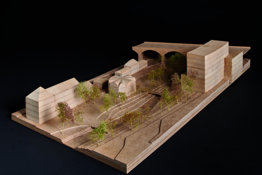 Modell des Siegerprojekts aus der Feder von Vécsey Schmidt Architekten © fotografie roman weyeneth