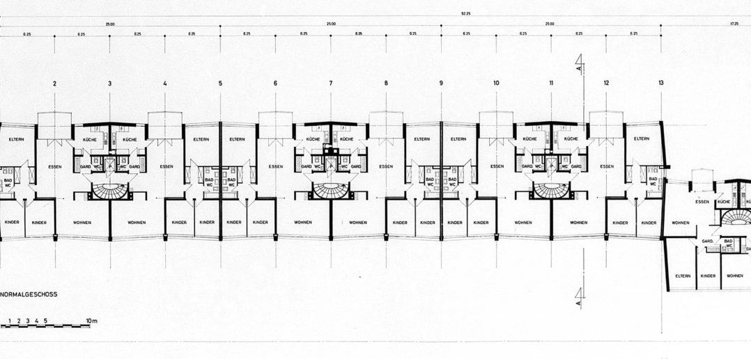 Regelgeschoss Wohnhaus Lindenstrasse von Burckhardt+Partner © Architektur Basel