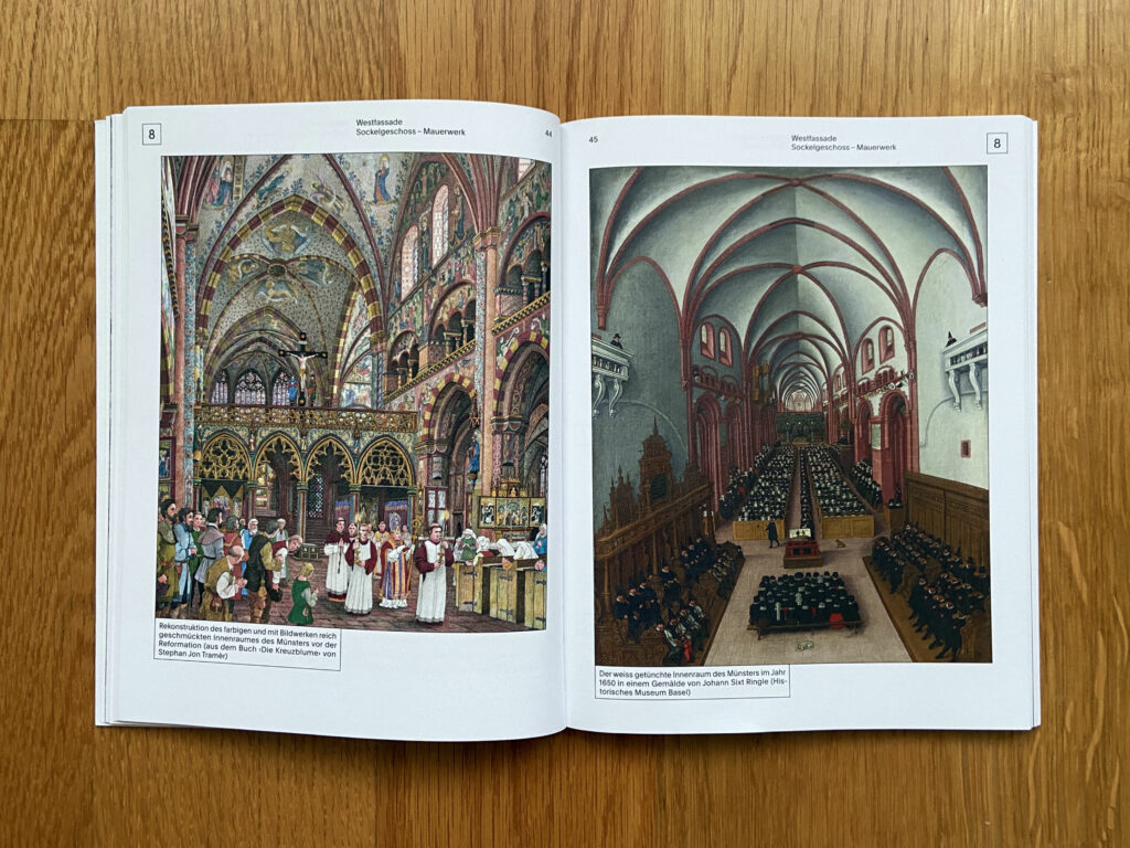 Das Basler Münster war auch schon farbiger als heute... © Christoph Merian Verlag, Bild Simon Heiniger / Architektur Basel