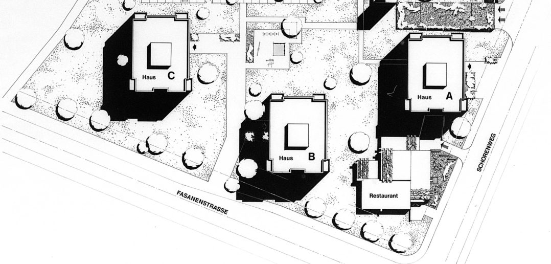 Situationsplan Hochhäuser Schorenareal von Burckhardt+Partner