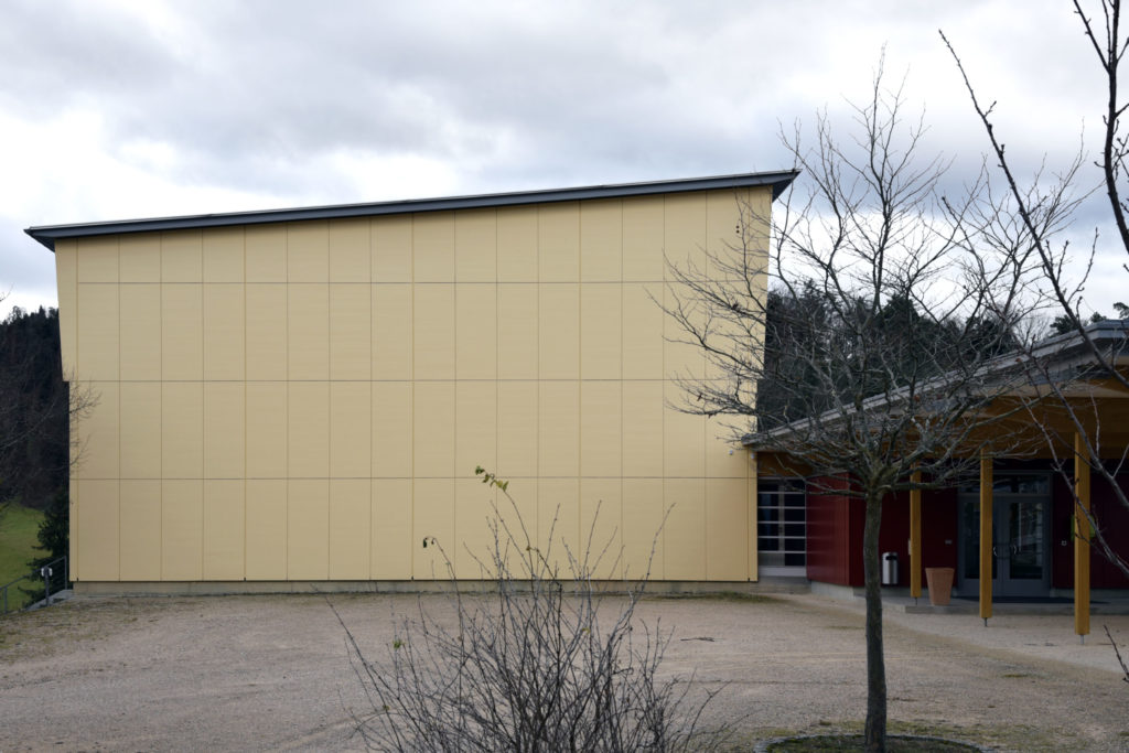 Die Nord- und Südfassaden sind geschlossen © Simon Heiniger / Architektur Basel