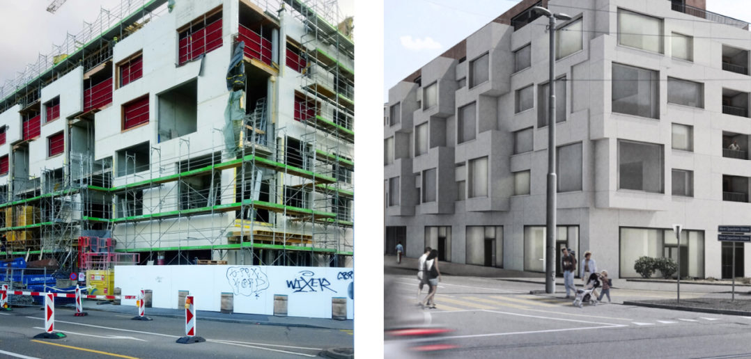 Neubau Wohnungen Meret Oppenheim-Strasse von Luca Selva © Architektur Basel / Luca Selva Architekten
