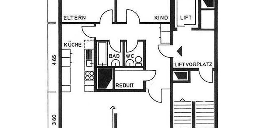 Grundrissplan Wohnung Liebrüti