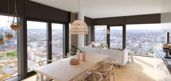Wohnzimmer mit Ausblick © Morger Partner Architekten