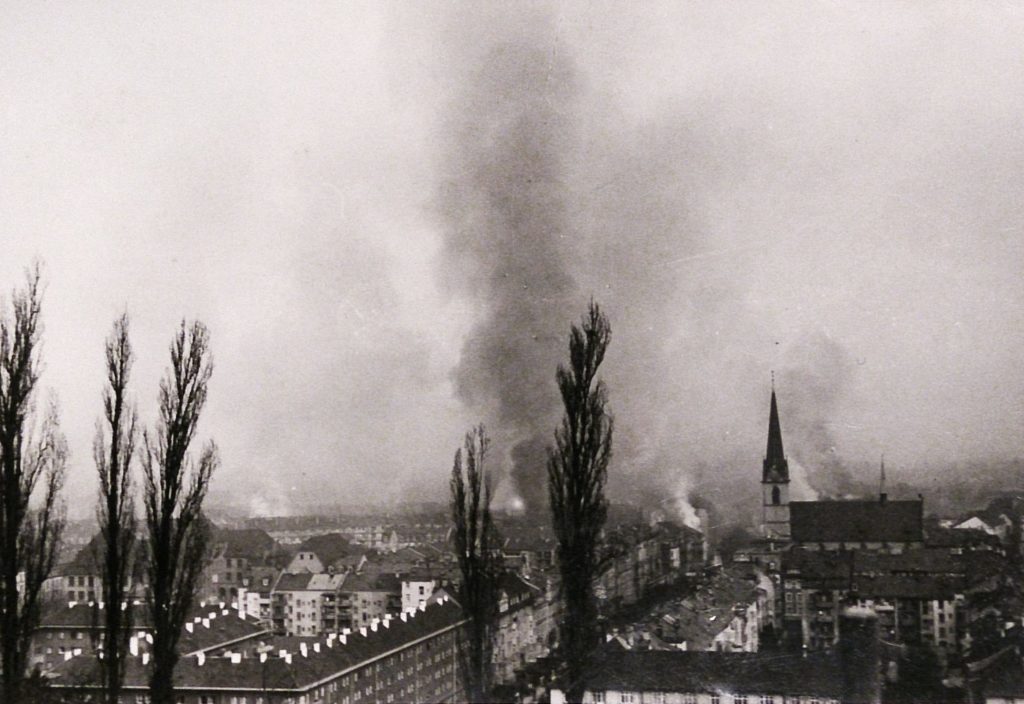 Bombenaubwürfe in Basel 1945 © Privatarchiv